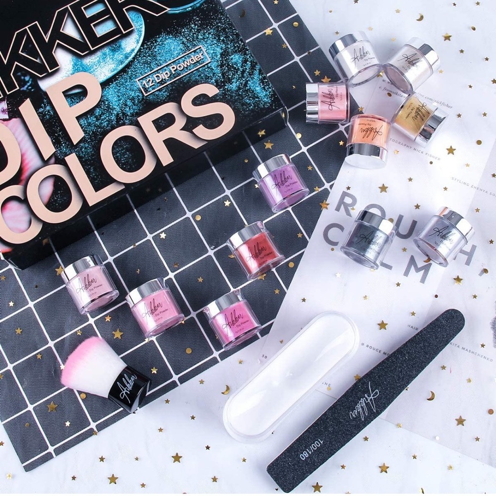 AIKKER 12 Dip Powder Nail Colors Set Acrylic Dipping Powder System 
 new in box​